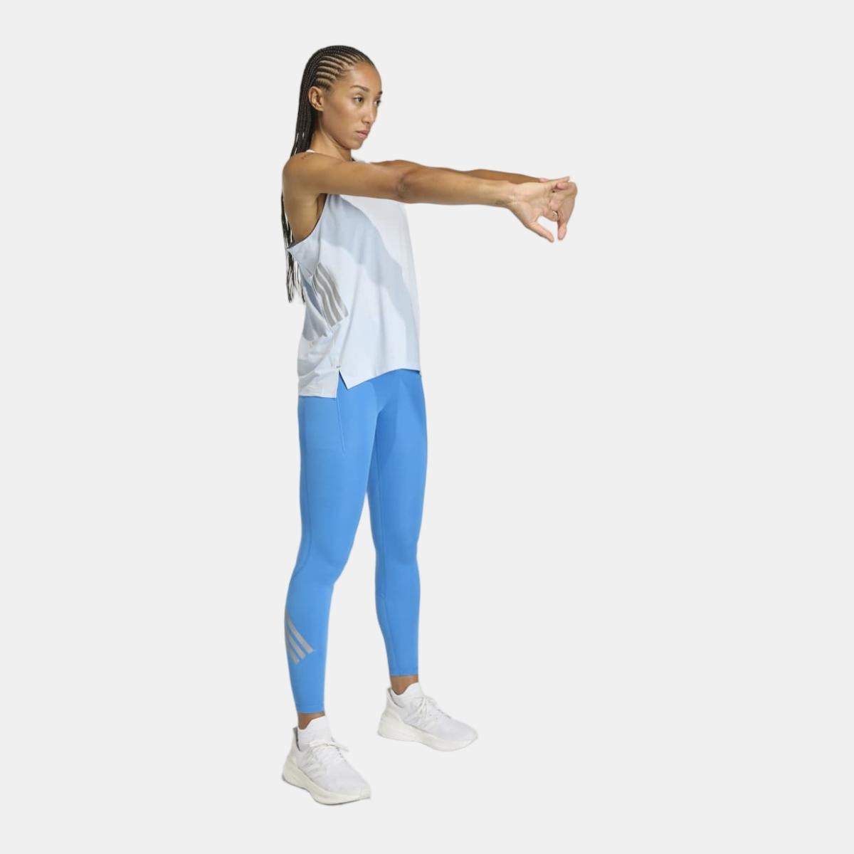 T-shirt de Mulher adi365 Climacool Azul-3
