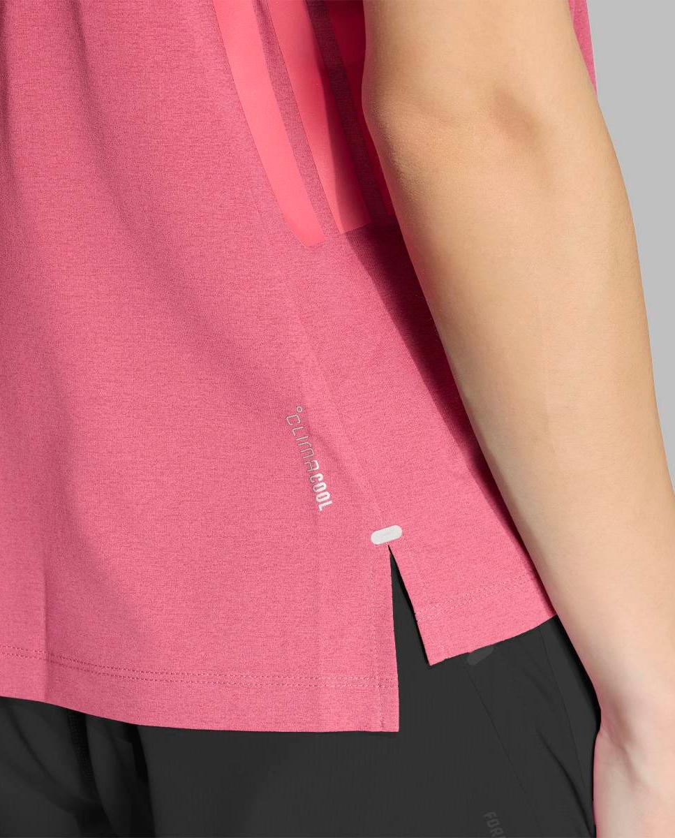 T-shirt de Mulher Adi365 Iconic Stripes Rosa-5