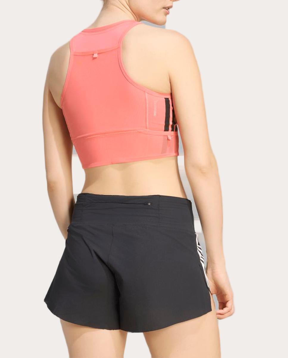 T-shirt de Mulher Adizero Train For Races Rosa-2