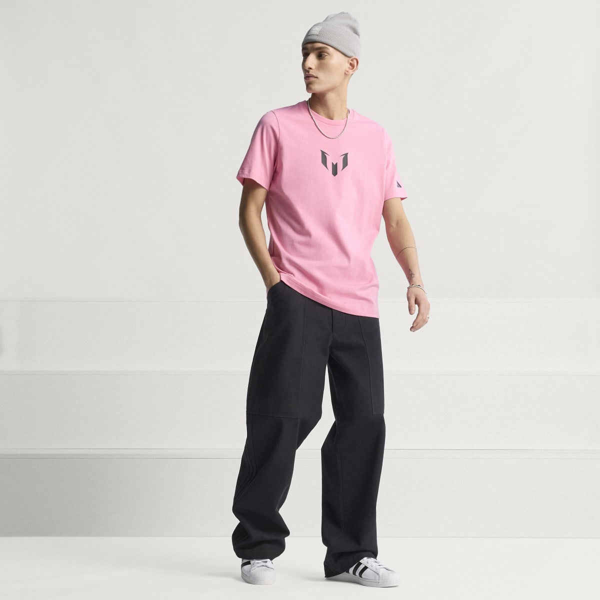 T-shirt de Homem Messi Graphic Rosa-6