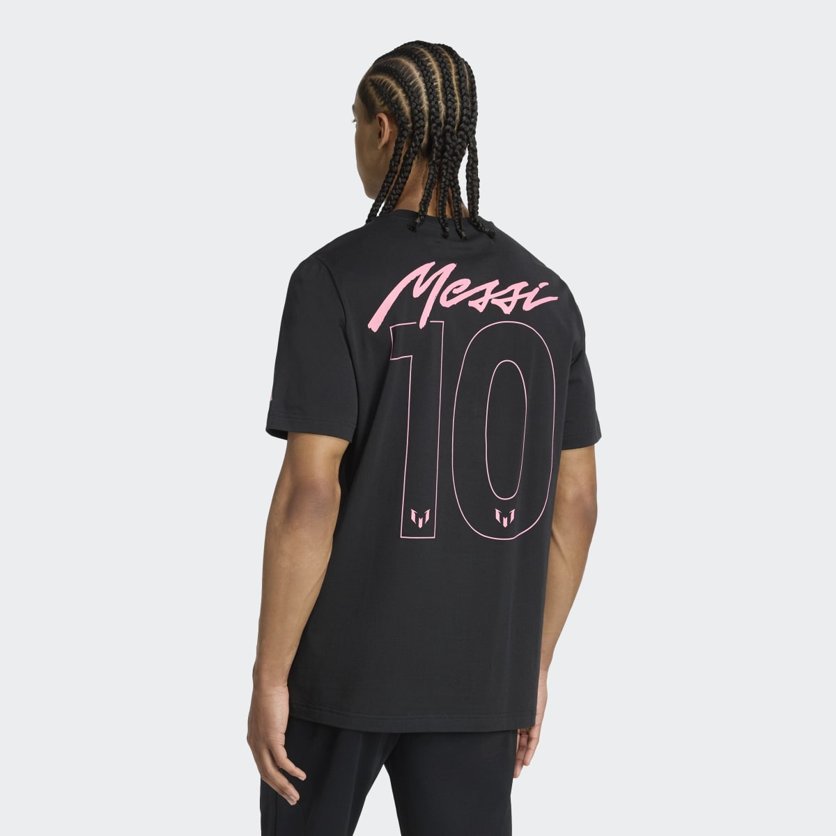 T-shirt de Homem Messi Graphic Preto-2