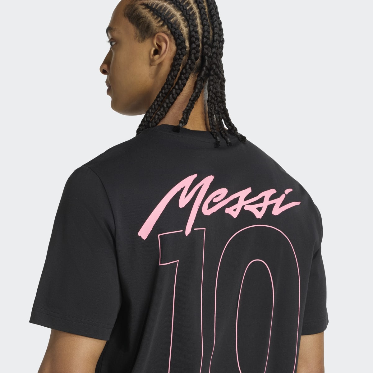 T-shirt de Homem Messi Graphic Preto-5