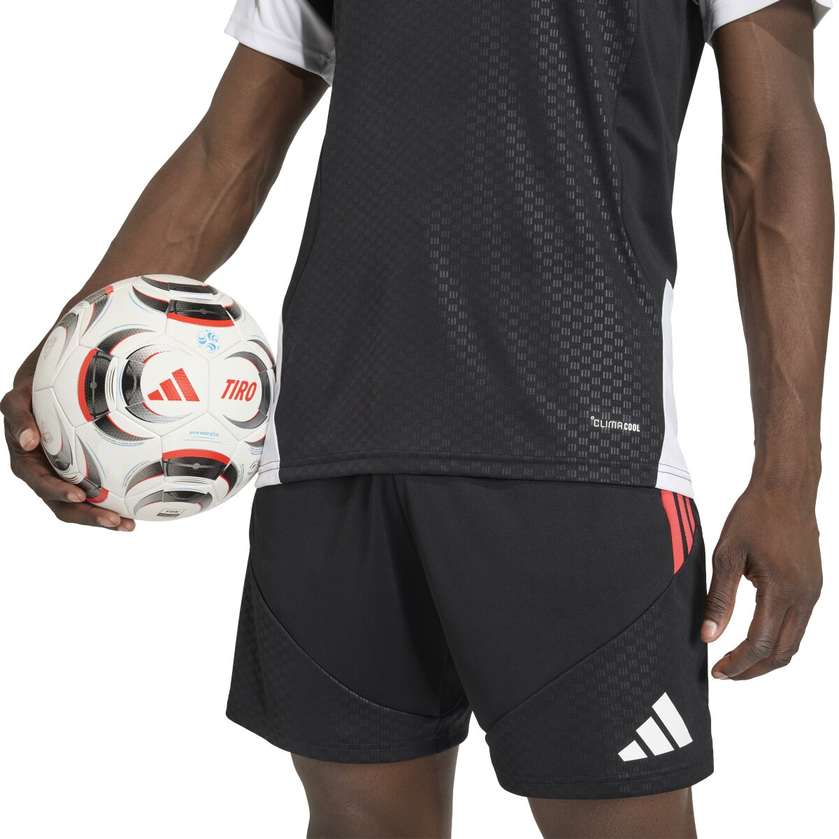 T-shirt de Homem Tiro 26 Competition Preto / Vermelho-5