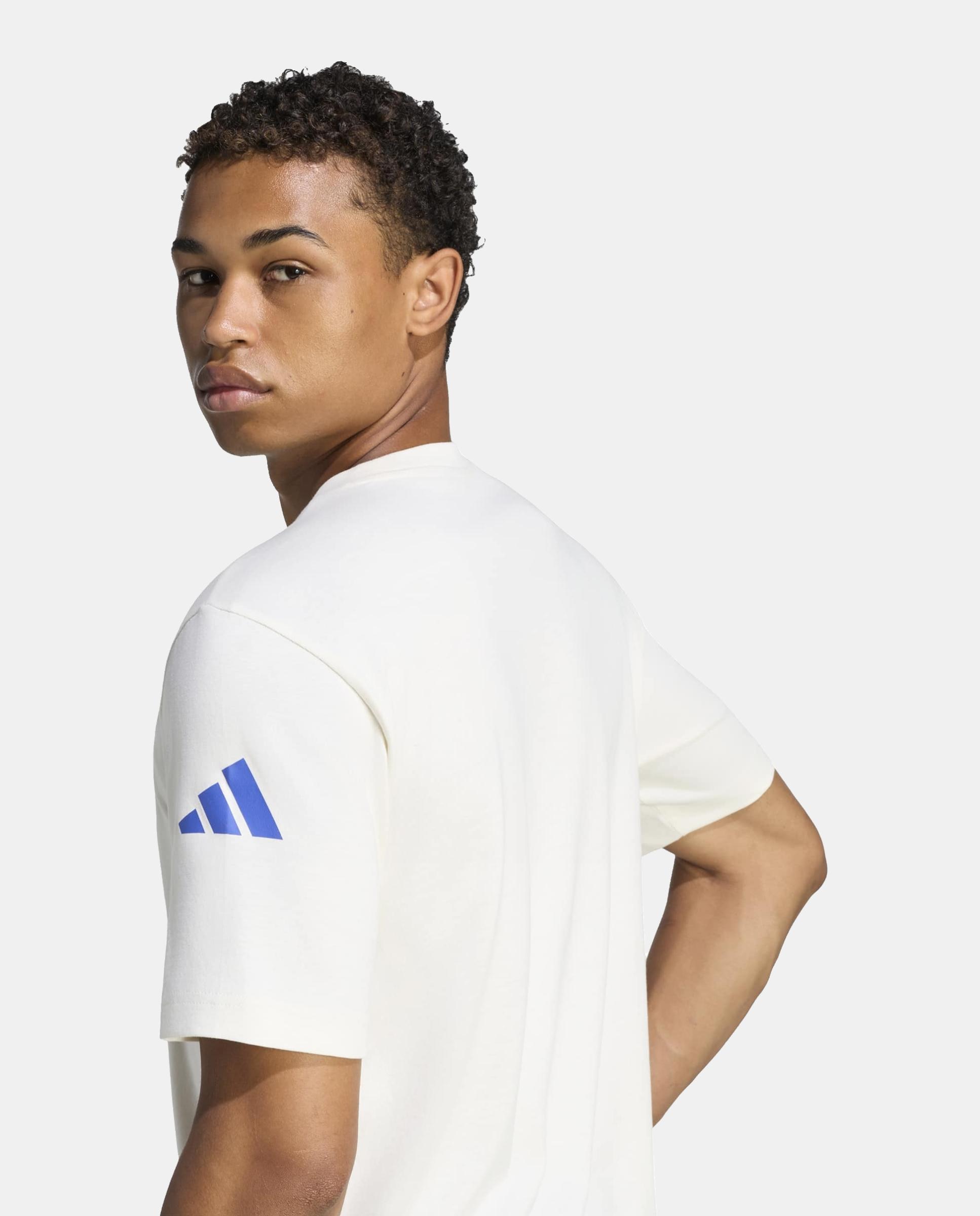 T-shirt de Futebol de Homem Lamine Yamal Branco-4