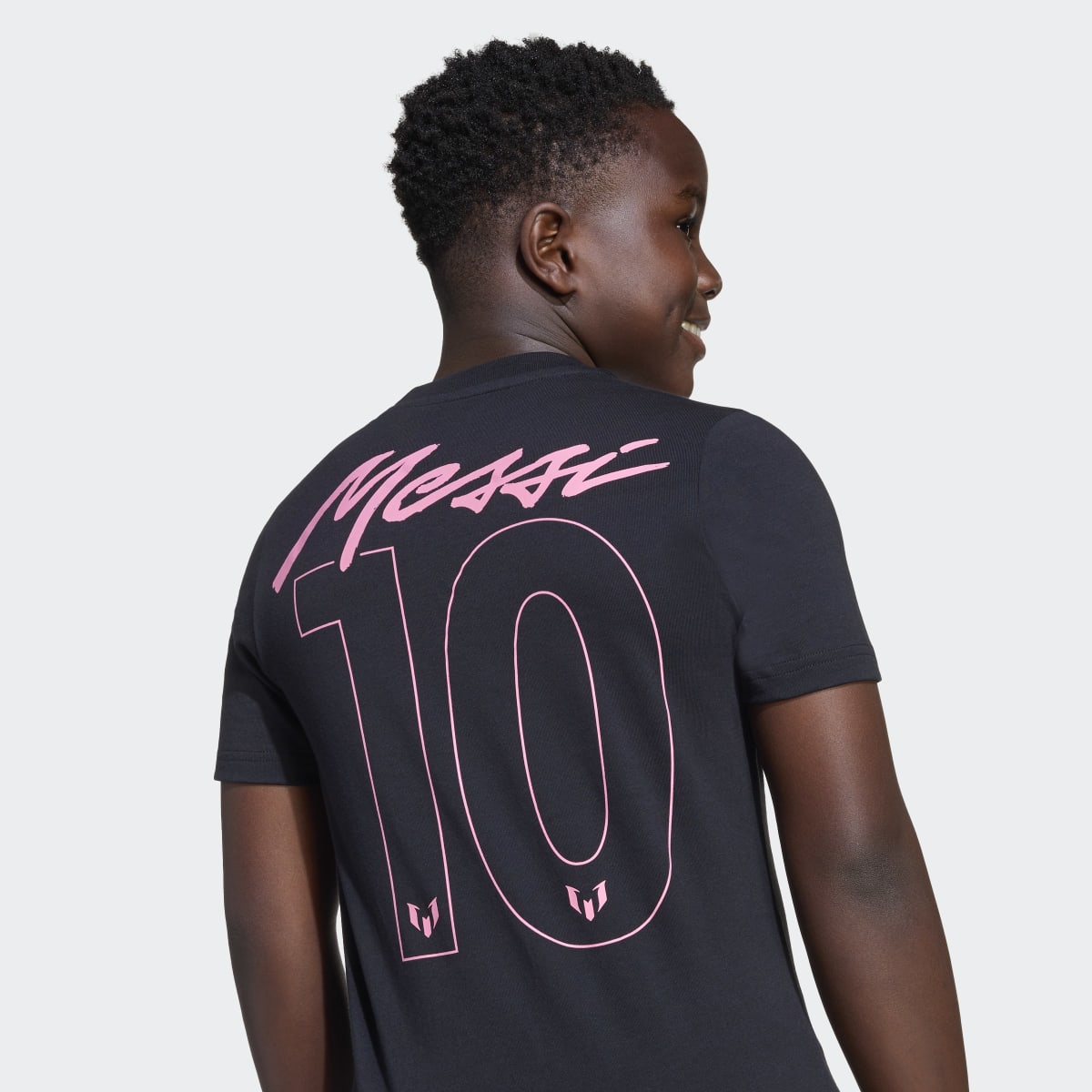 T-shirt de Criança Messi Name & Number Graphic Preto-7