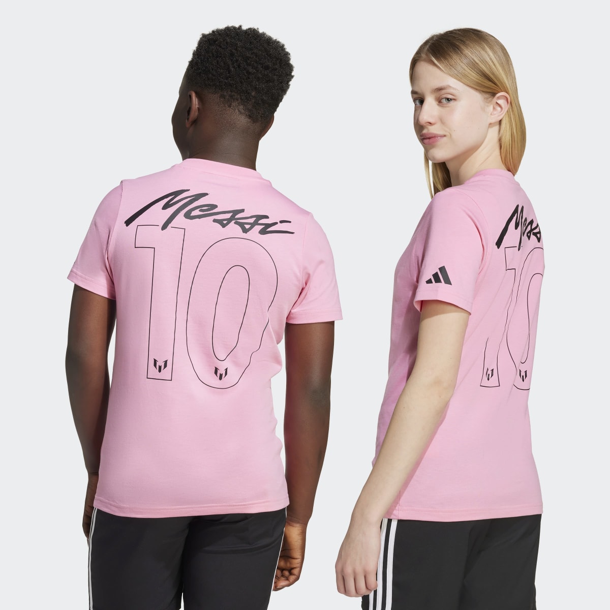 T-shirt de Criança Messi Name & Number Graphic Rosa-2