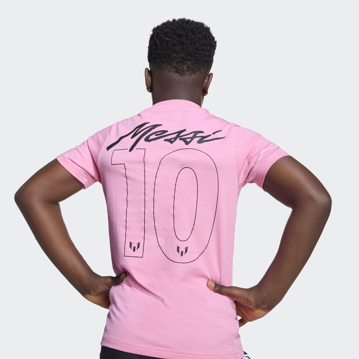 T-shirt de Criança Messi Name & Number Graphic Rosa-7