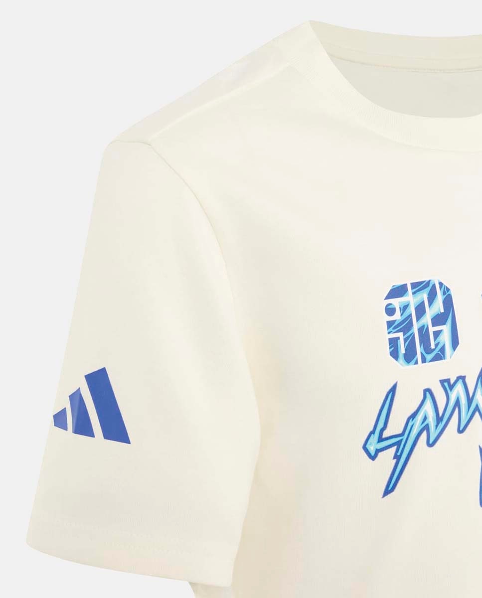 T-shirt de Futebol de Criança Lamine Yamal Branco-4