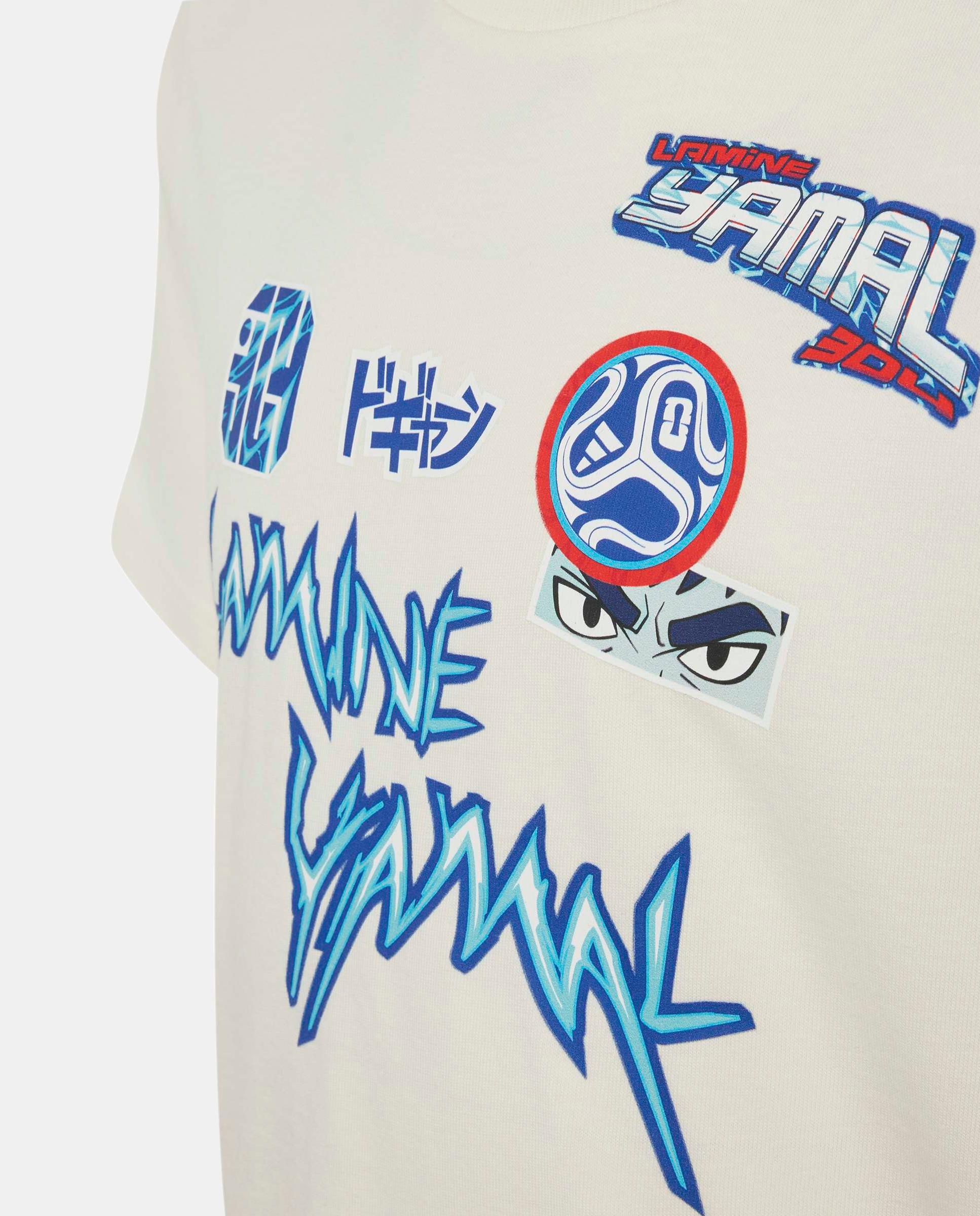 T-shirt de Futebol de Criança Lamine Yamal Branco-6