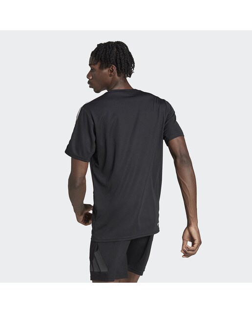 T-shirt de Homem Train Essentials Training 3 Faixas Preto-2