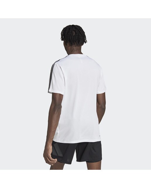 T-shirt de Homem Train Essentials Training 3 Faixas Branco-2