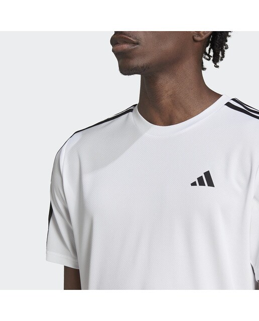 T-shirt de Homem Train Essentials Training 3 Faixas Branco-4