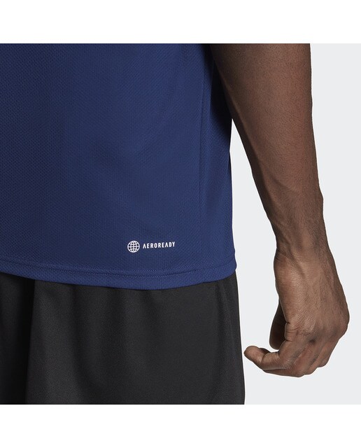 T-shirt de Homem Train Essentials Training 3 Faixas Azul-3