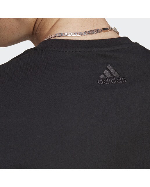 T-shirt de Homem Essentials Single Jersey Big Logo Preto / Branco-4