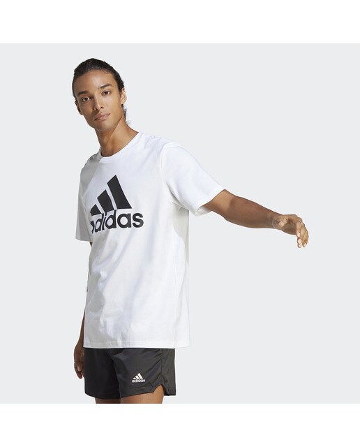 T-shirt de Homem Essentials Single Jersey Big Logo Branco-1