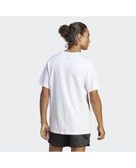 T-shirt de Homem Essentials Single Jersey Big Logo Branco-2