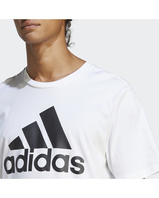 T-shirt de Homem Essentials Single Jersey Big Logo Branco-4