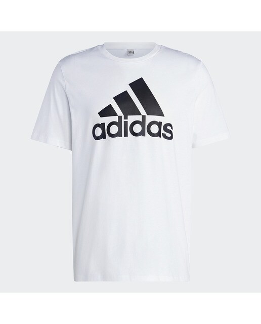 T-shirt de Homem Essentials Single Jersey Big Logo Branco-6