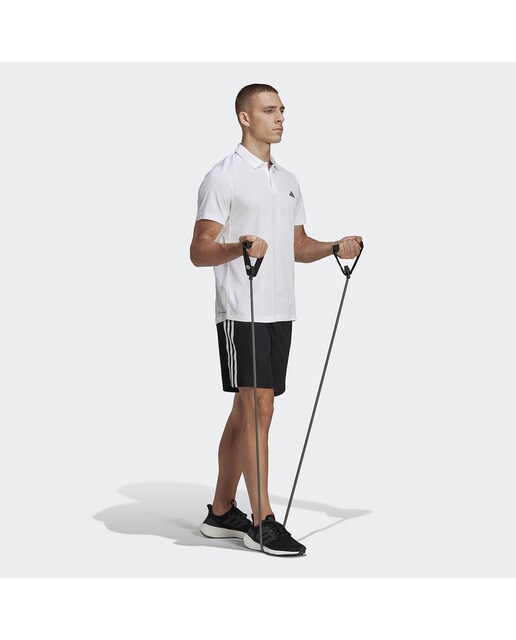 Polo de Homem Train Essentials Branco-5