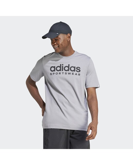 T-shirt de Homem Graphic Cinzento-1