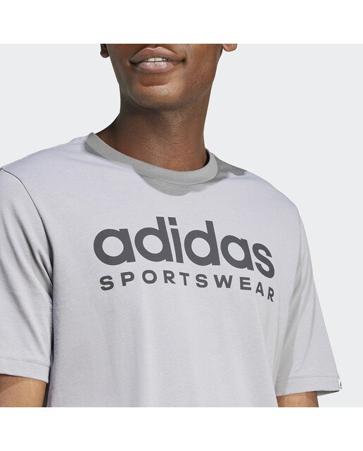 T-shirt de Homem Graphic Cinzento-3
