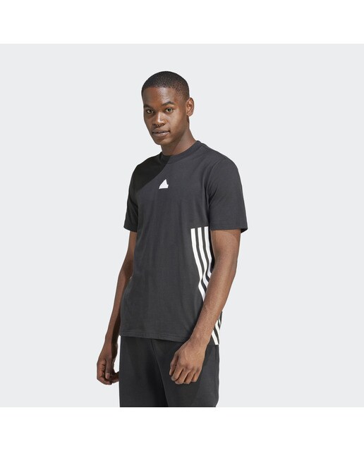 T-Shirt Future Icons 3 Stripes Tee Adidas Preto-1