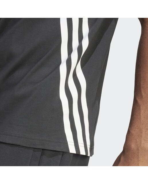 T-Shirt Future Icons 3 Stripes Tee Adidas Preto-4