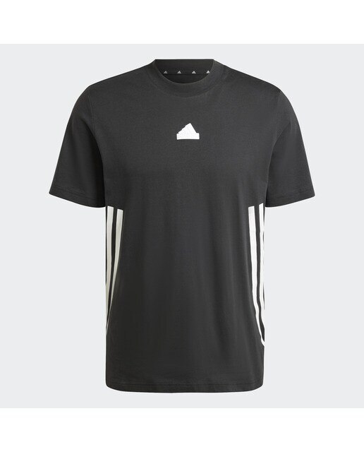 T-Shirt Future Icons 3 Stripes Tee Adidas Preto-6