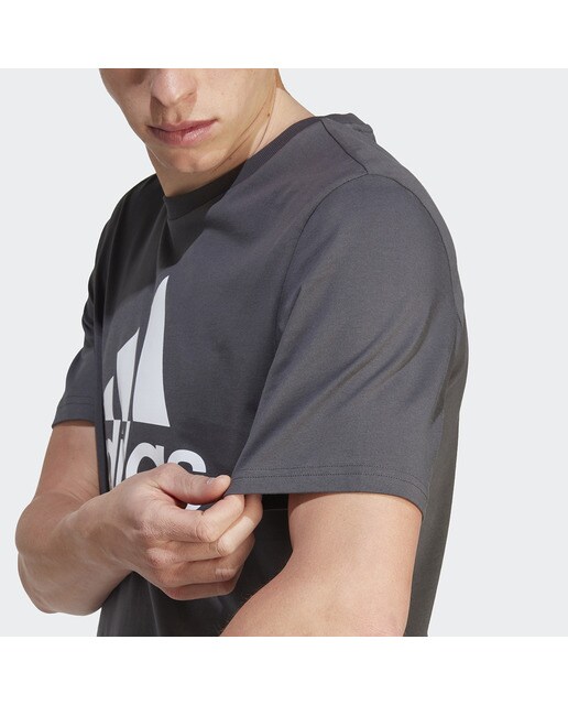 T-shirt de Homem Essentials Single Jersey Cinzento-3