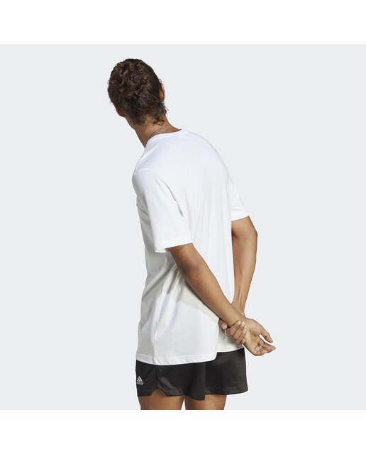 T-shirt de Homem Essentials Single Jersey Embroidered Small Logo Branco-2
