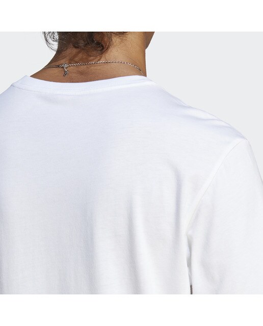 T-shirt de Homem Essentials Single Jersey Embroidered Small Logo Branco-3