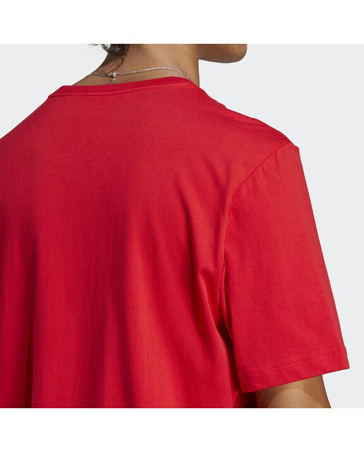T-shirt de Homem Essentials Single Jersey Embroidered Small Logo Vermelho-4