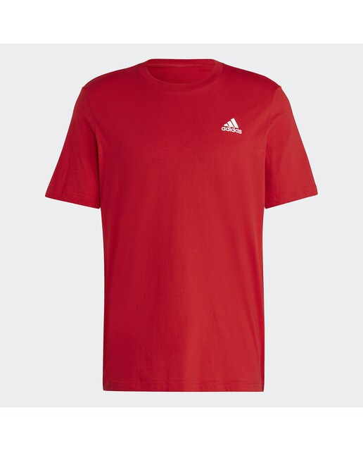 T-shirt de Homem Essentials Single Jersey Embroidered Small Logo Vermelho-6