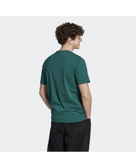 T-shirt de Homem Essentials Single Jersey Embroidered Small Logo Verde-2