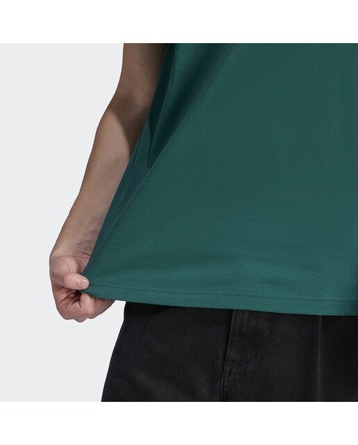 T-shirt de Homem Essentials Single Jersey Embroidered Small Logo Verde-4