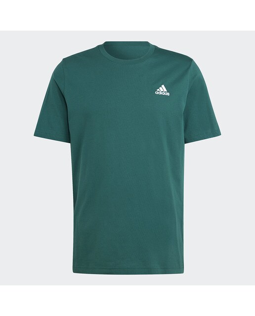 T-shirt de Homem Essentials Single Jersey Embroidered Small Logo Verde-6