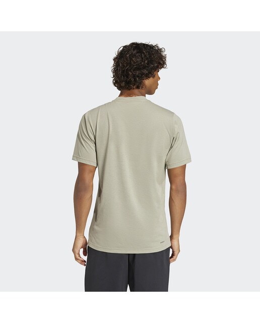T-shirt de Homem Train Essentials Camo Graphic Logo Verde-2