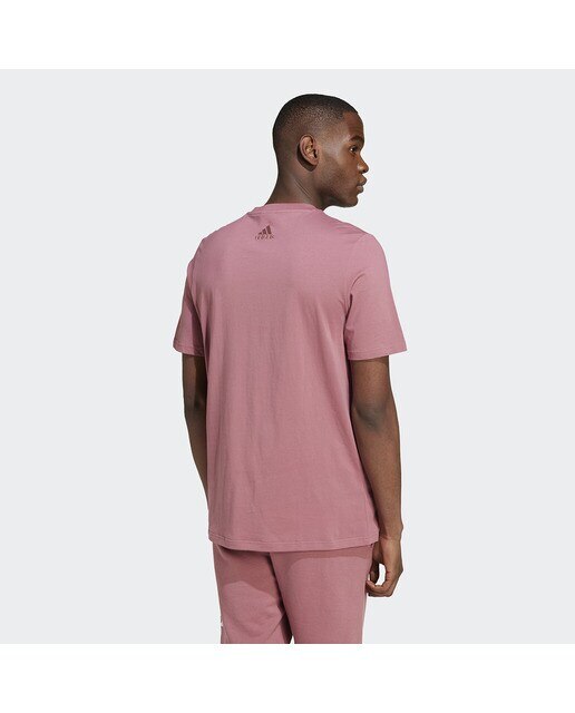 T-shirt de Homem Essentials Single Jersey Big Logo Vermelho-2