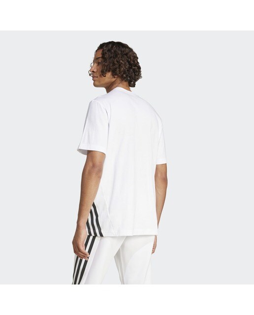 T-shirt de Homem Future Icons 3 Faixas Branco-2