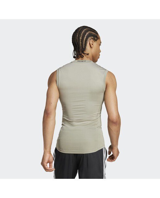 T-shirt sem Mangas de Homem Techfit Compression Training Verde-2