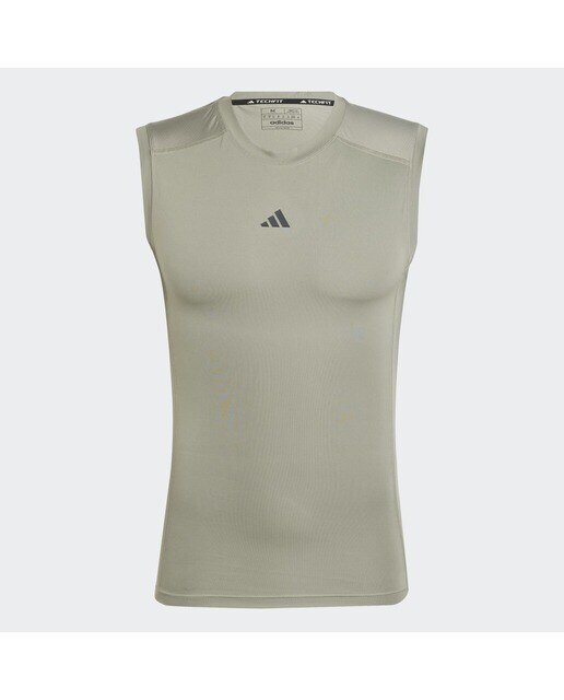 T-shirt sem Mangas de Homem Techfit Compression Training Verde-6