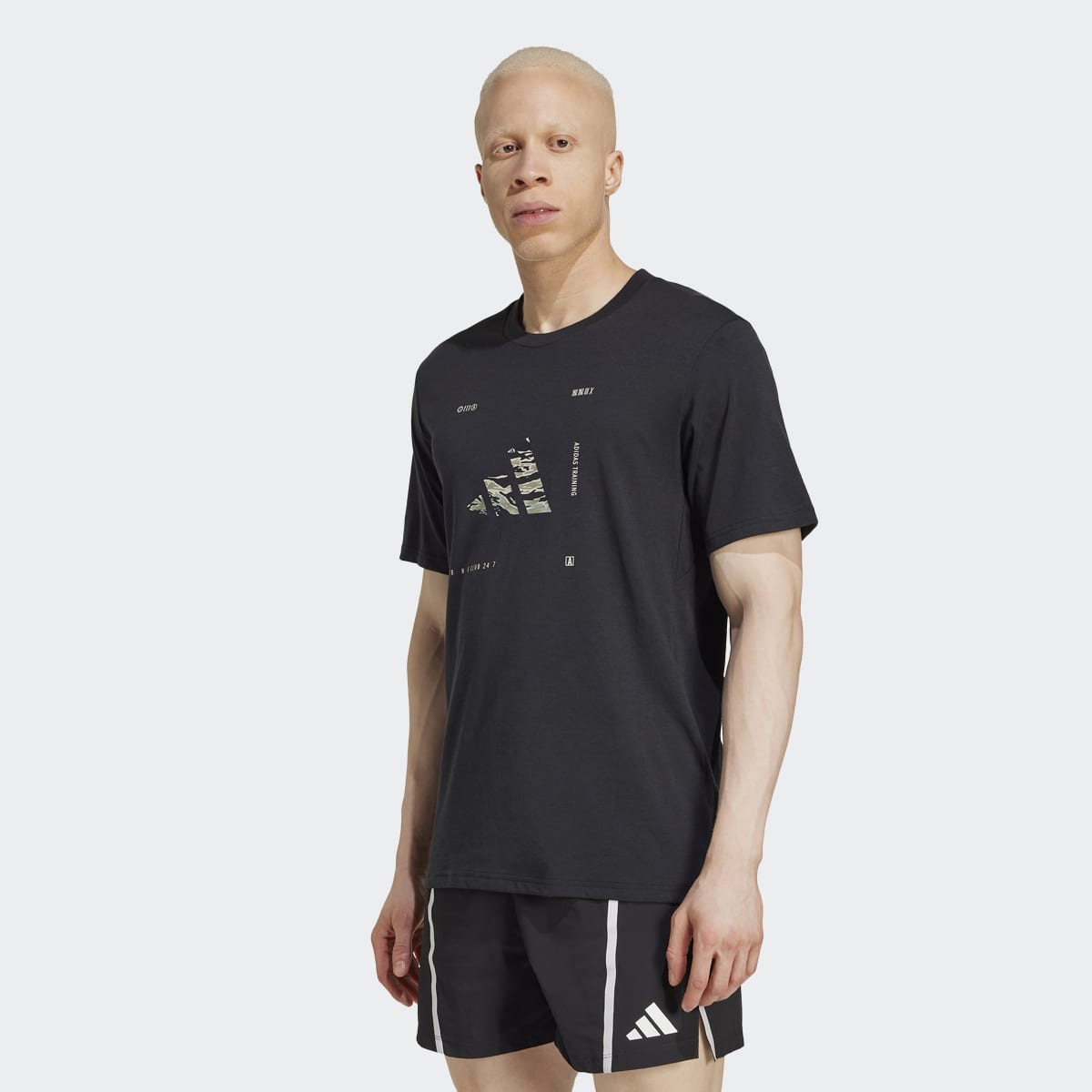 Imagem 0 de T-shirt de Homem Climacool Training Camo Logo Graphic