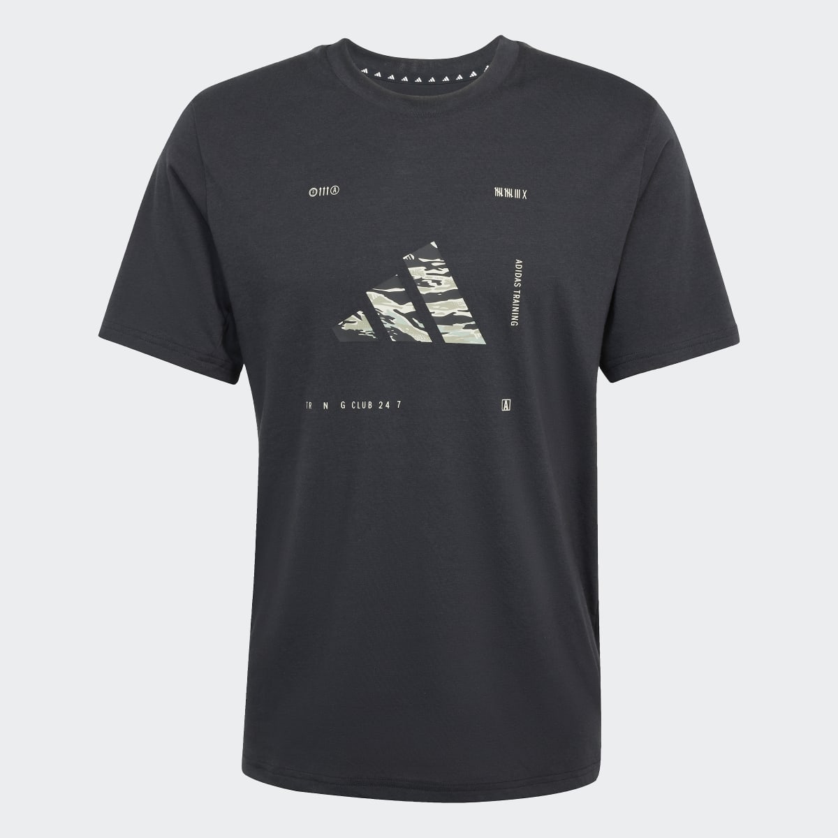 T-shirt de Homem Climacool Training Camo Logo Graphic Preto-5