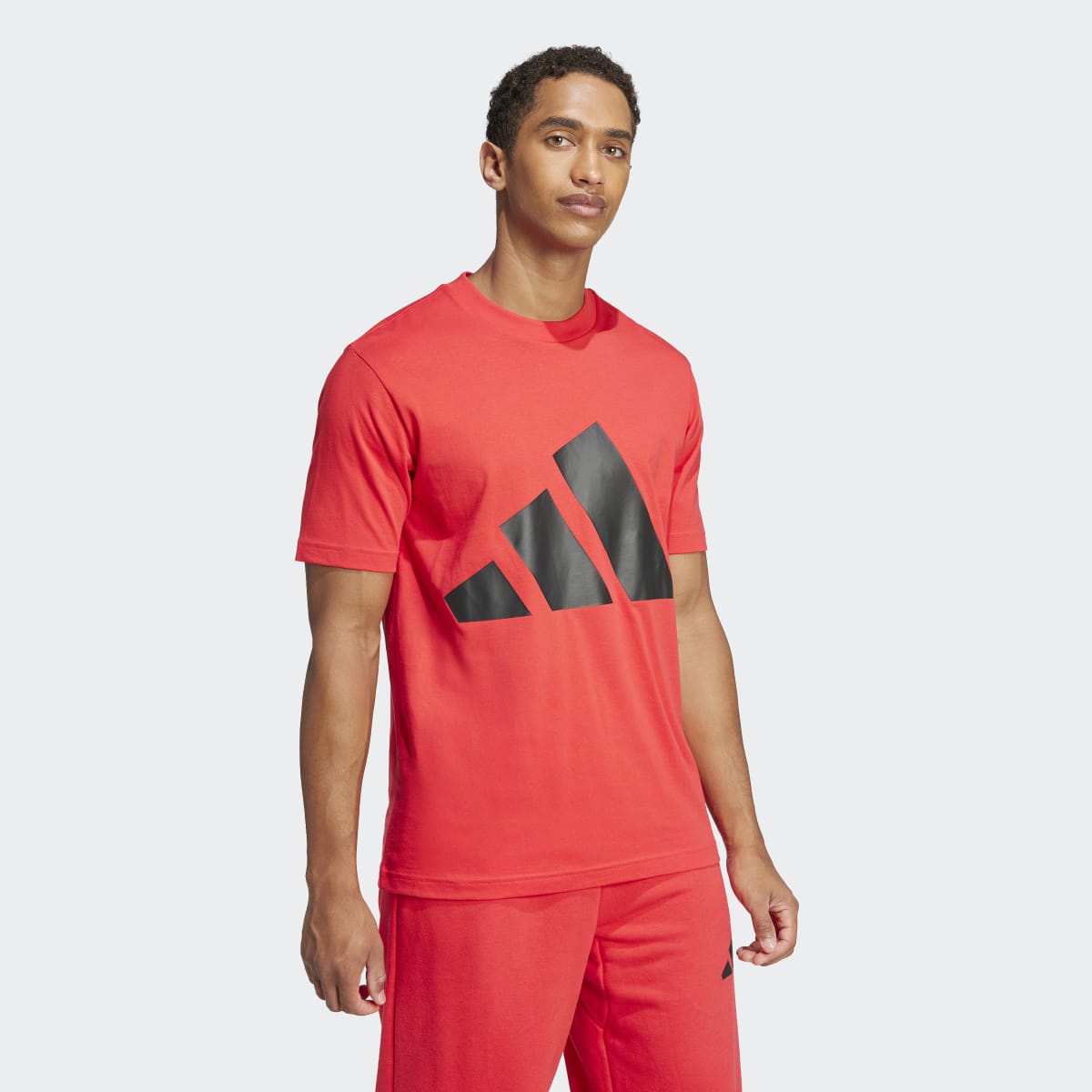 T-shirt de Homem Essentials Big Logo Vermelho-4