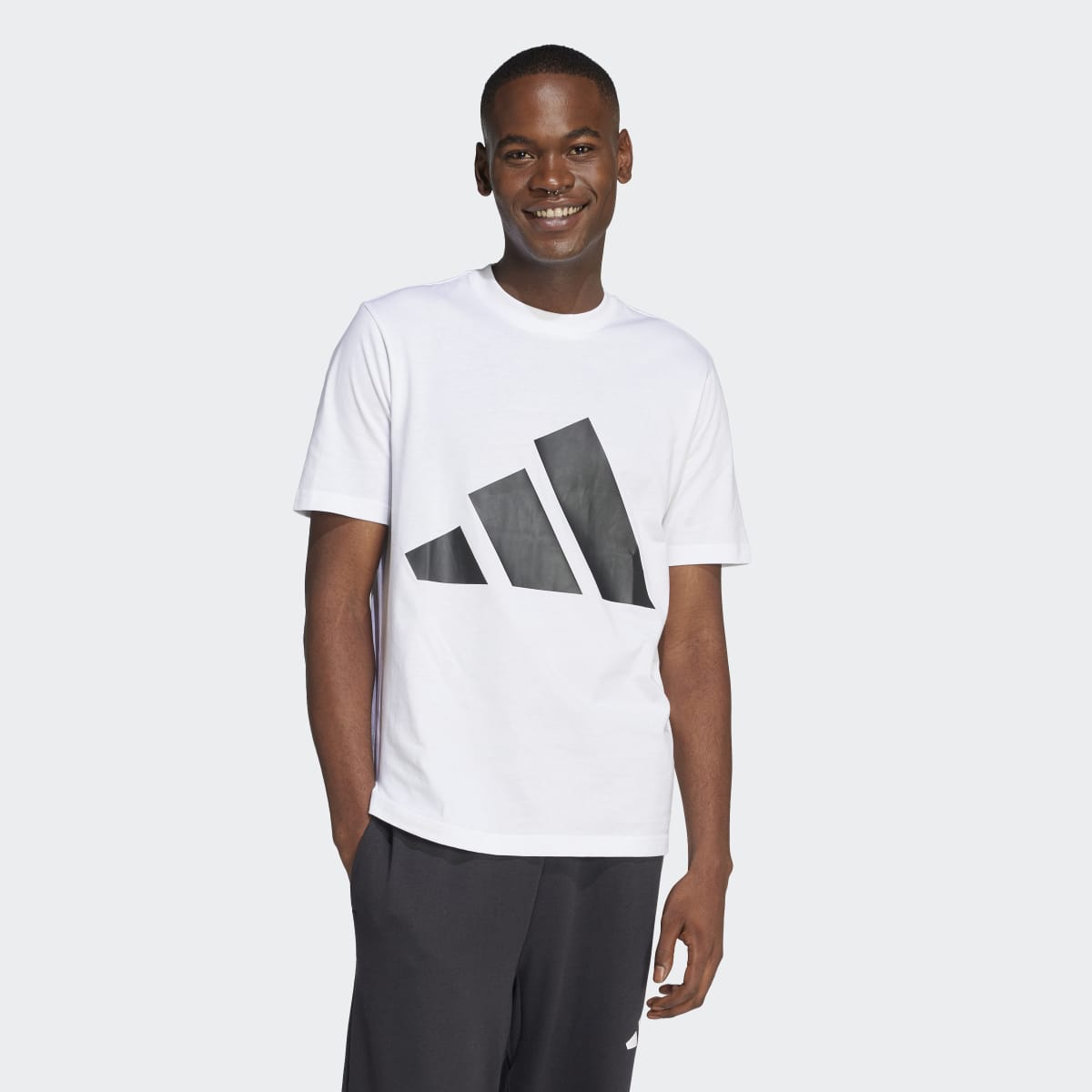 T-shirt de Homem Essentials Big Logo Branco-1