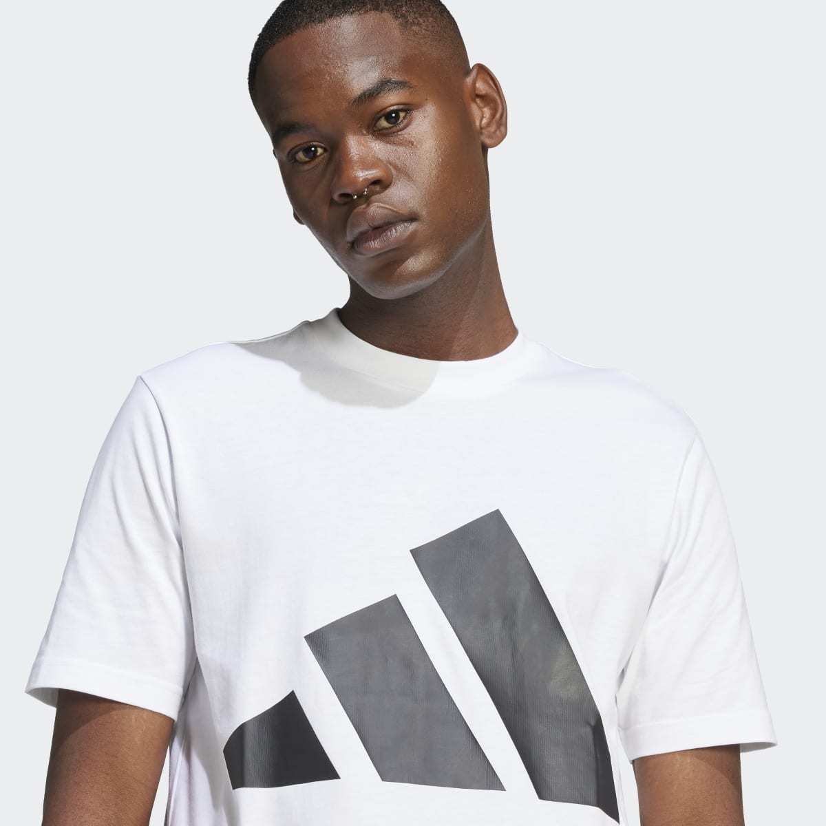 T-shirt de Homem Essentials Big Logo Branco-3