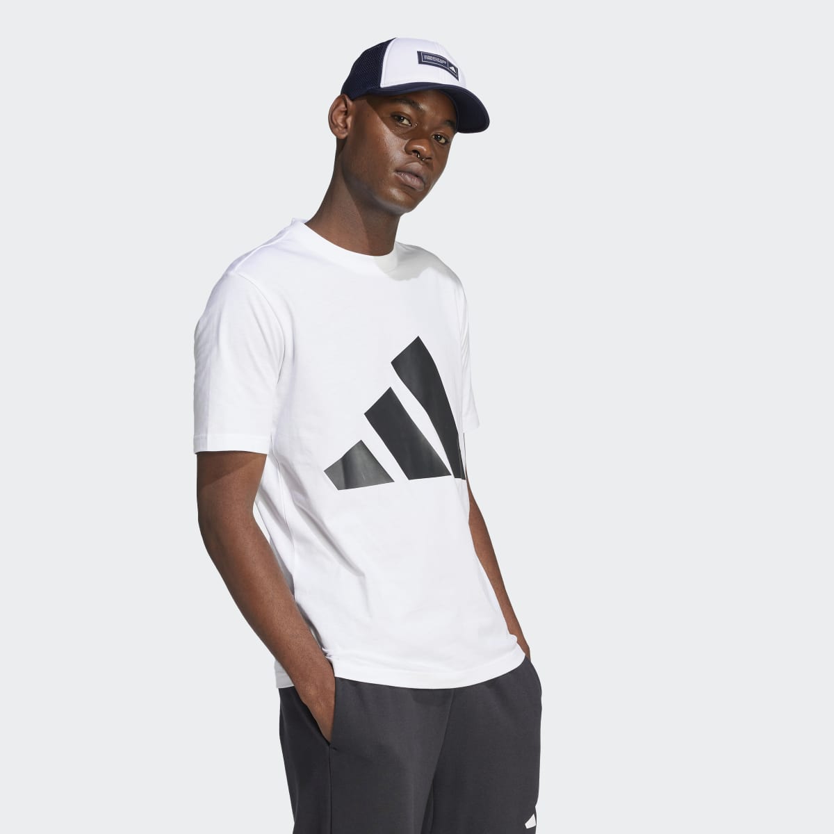 T-shirt de Homem Essentials Big Logo Branco-4