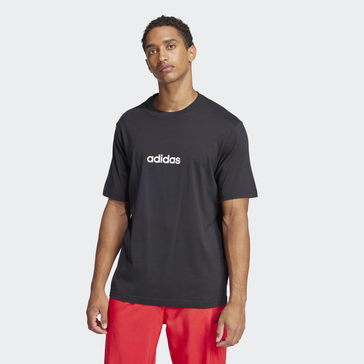 T-shirt de Homem Essentials Linear Single Jersey Preto-1
