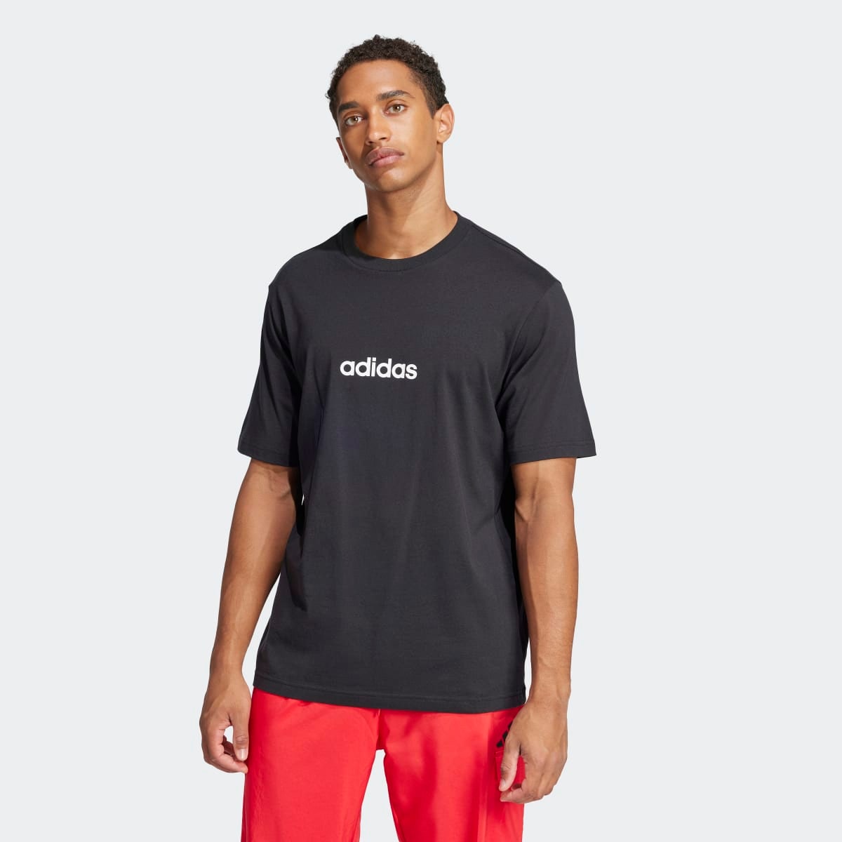 T-shirt de Homem Essentials Linear Single Jersey Preto-1