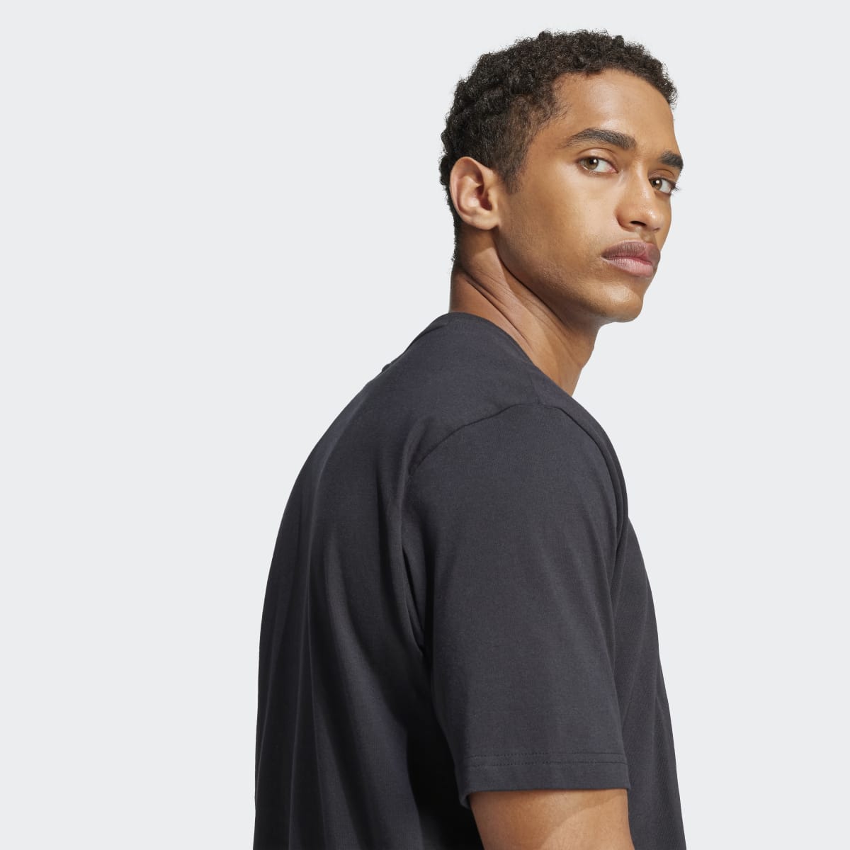 T-shirt de Homem Essentials Linear Single Jersey Preto-3